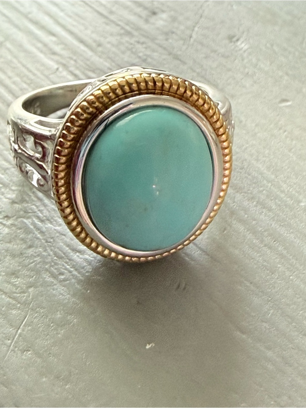 925 Sterling Silver Gold Vermeil Ring NEW size 6 - Picture 7 of 11